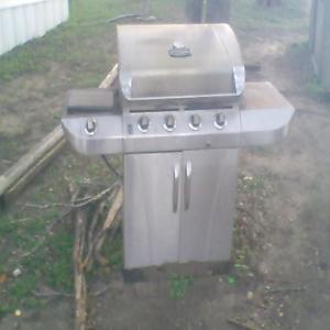 The Bar-B-Que Pit, notice they were burning wood in it seen around the base of the unit.  This is all they had to cook and keep warm with with the few days before they were thrown out.